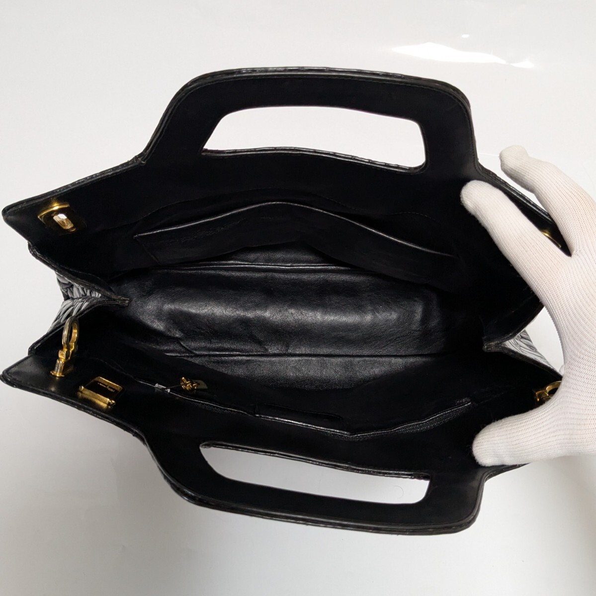 □美品□ Salvatore Ferragamo フェラガモ クロコダイル □美品□ Salvatore Ferragamo フェラガモ クロコダイル