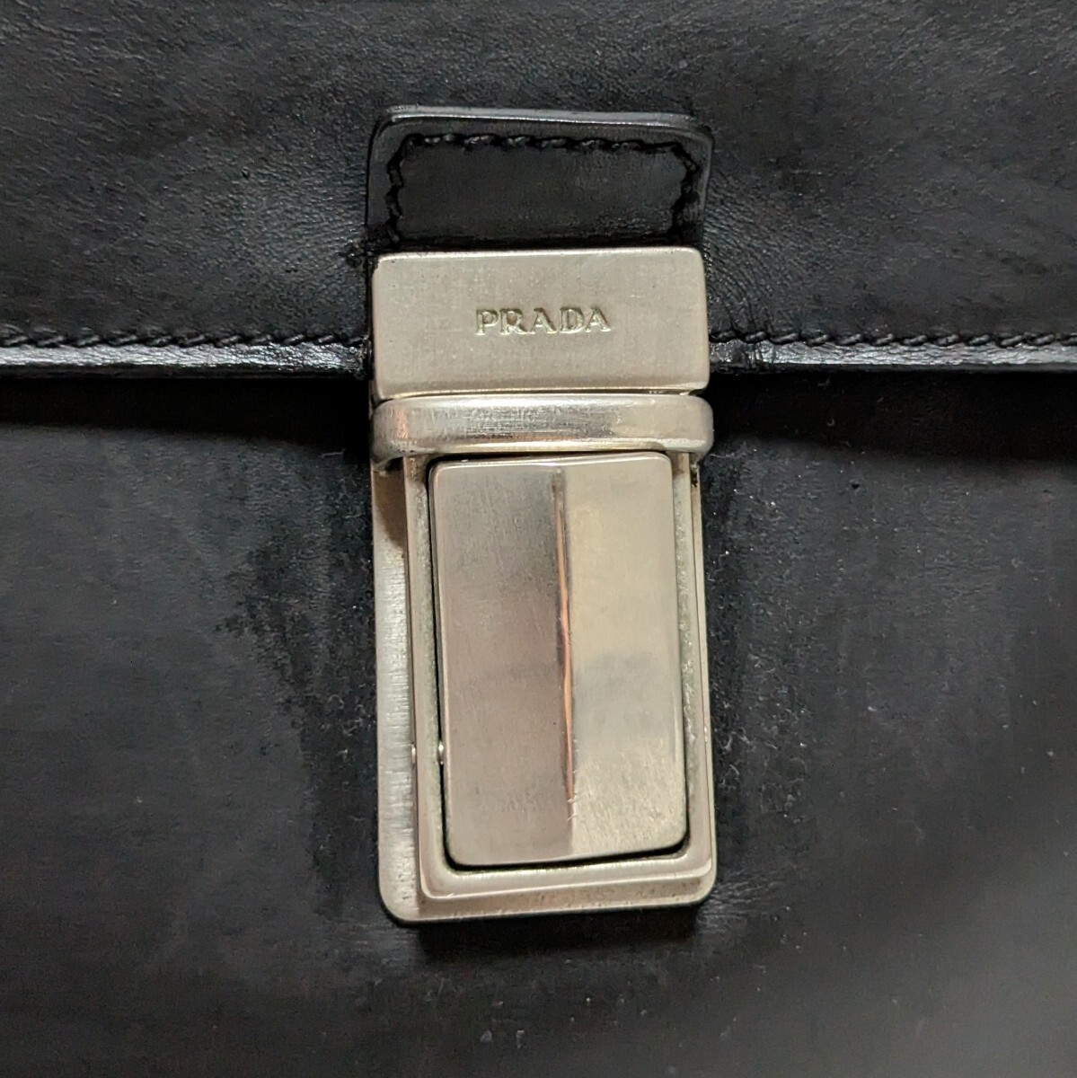 □PRADA□ブリーフケース プラダ レザー ブラック ビジネス □PRADA□ブリーフケース プラダ レザー ブラック ビジネス
