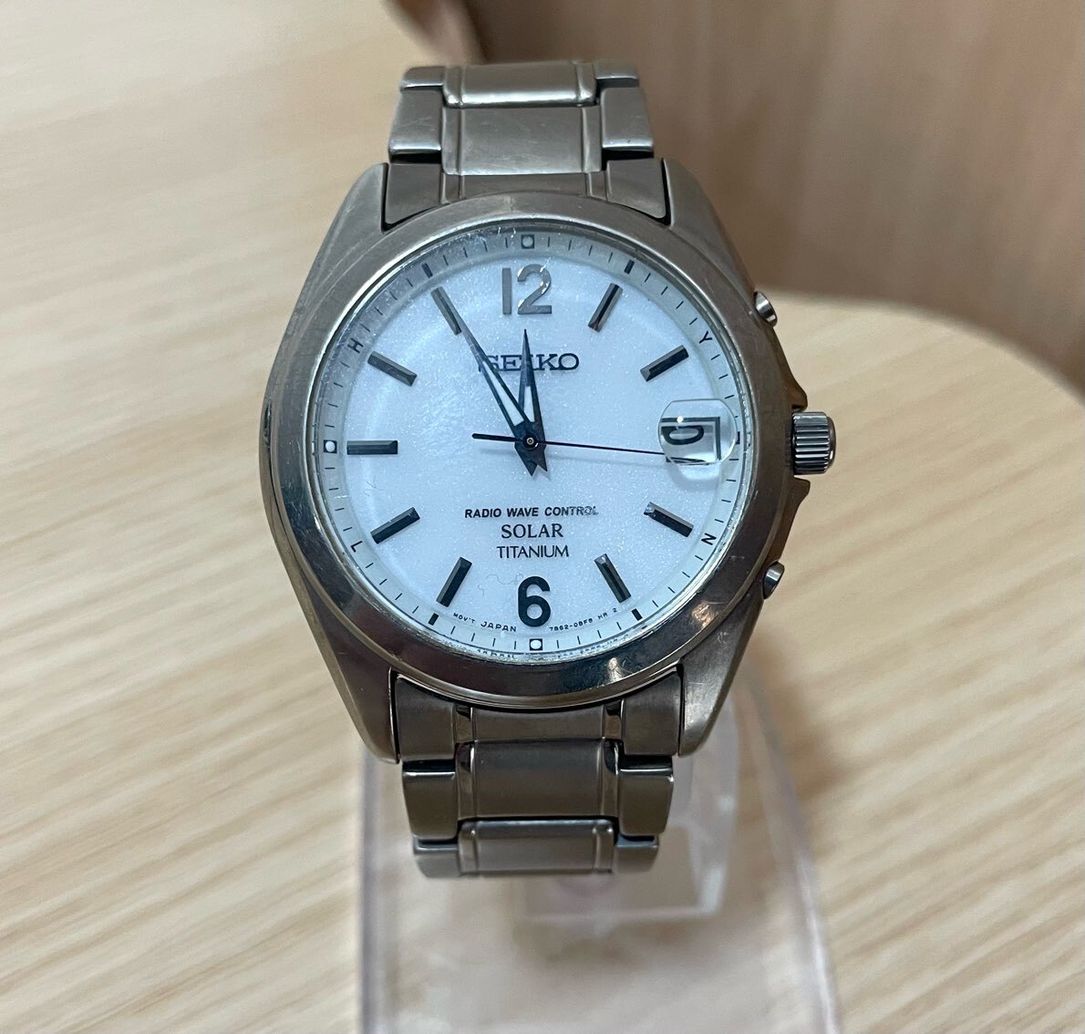 SEIKO セイコー ラジオウェーブ コントロール 電波ソーラー 7B52 SEIKO セイコー ラジオウェーブ コントロール 電波ソーラー 7B52