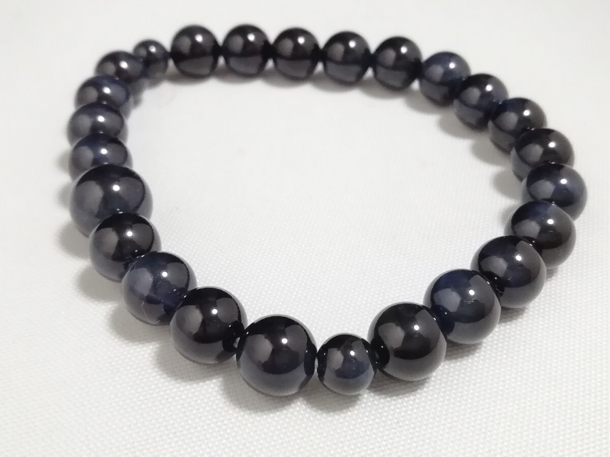 南アフリカ原産天然青虎目お守りブレスレット　京都制　11589