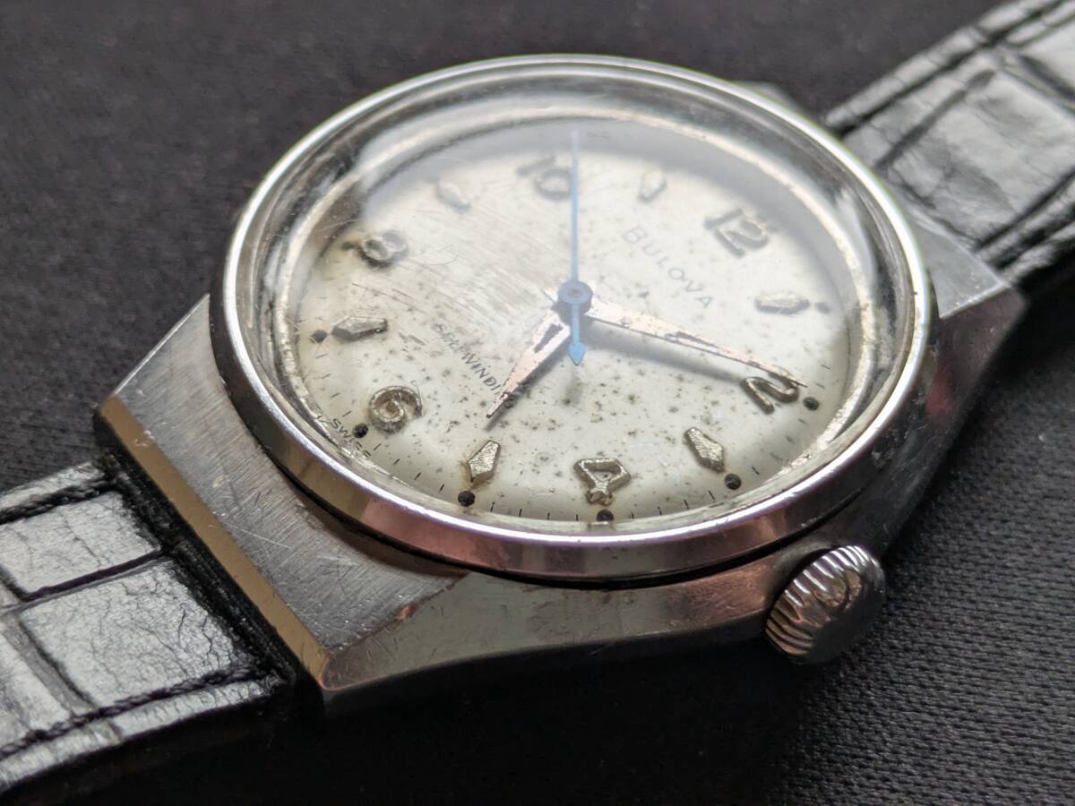 稼働 BULOVA ブローバ SELFWINDING 自動巻き 青焼き針 希少 稼働 BULOVA ブローバ SELFWINDING 自動巻き 青焼き針 希少