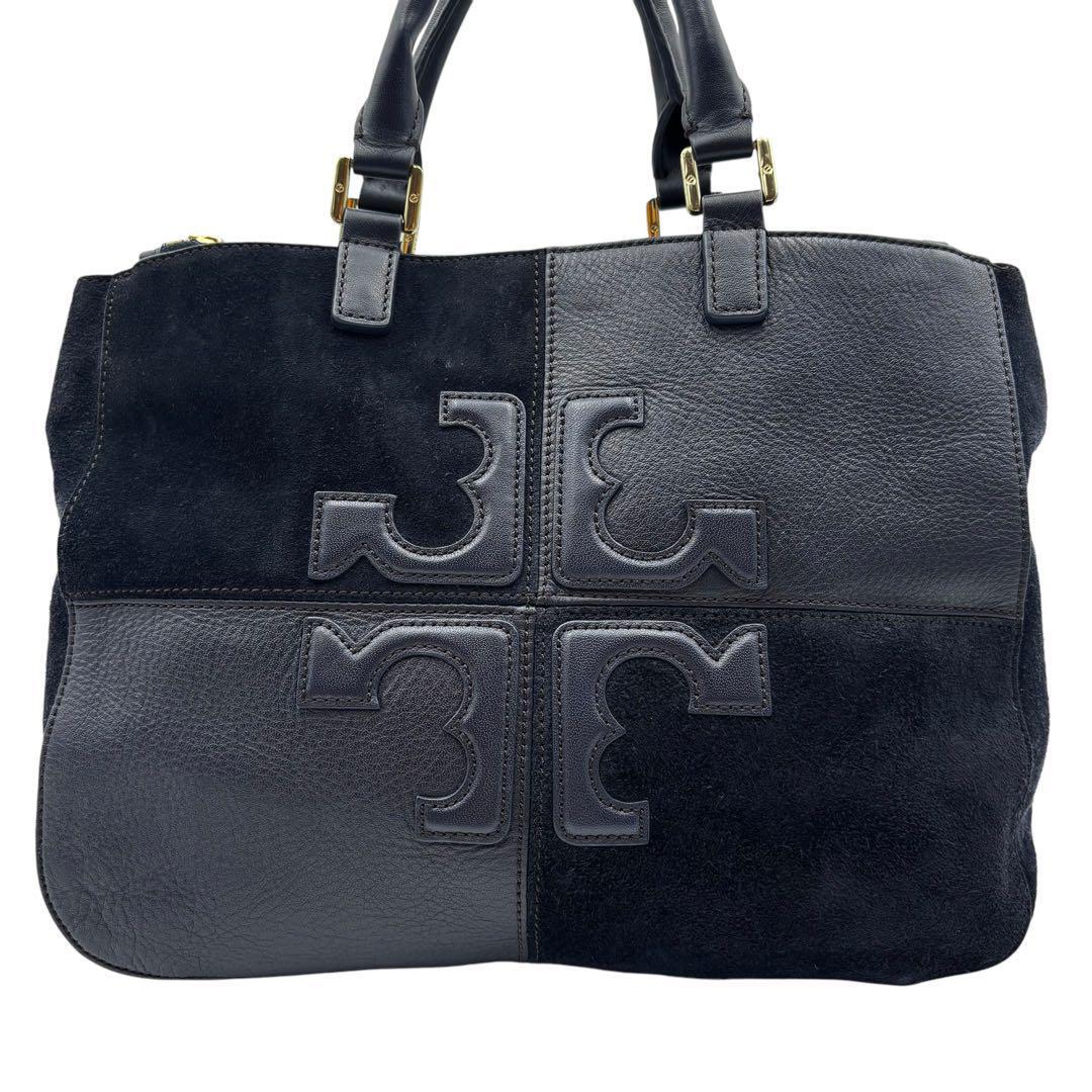 美品 トリーバーチ ナタリー 2way ショルダーバッグ ネイビー 美品 トリーバーチ ナタリー 2way ショルダーバッグ ネイビー