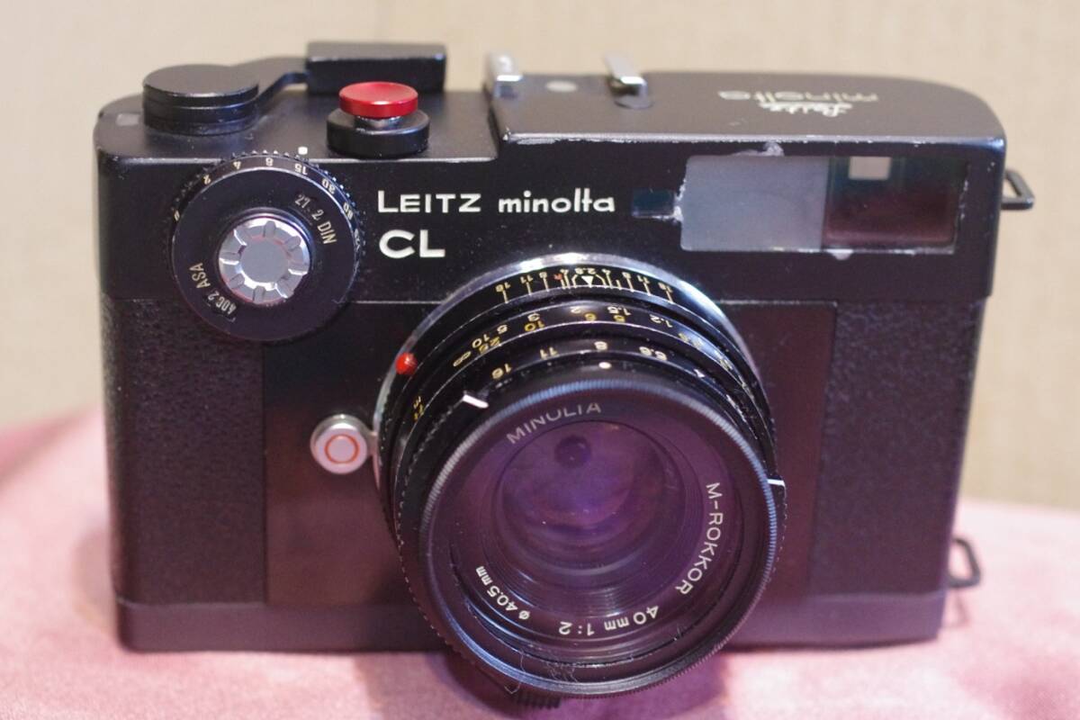 LEITZ minolta CL +M-ROKKOR 40㎜ 1:2 +期限切れフィルム2本 + LEITZ minolta CL +M-ROKKOR 40㎜ 1:2 +期限切れフィルム2本 +
