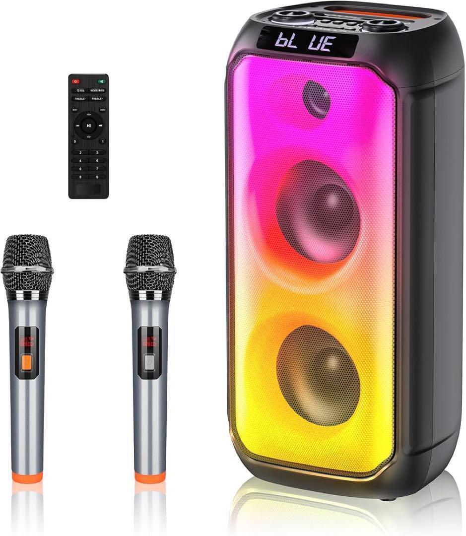 ワイヤレスマイク スピーカーセット ワイヤレスマイク2本付き ワイヤレスマイク スピーカーセット ワイヤレスマイク2本付き
