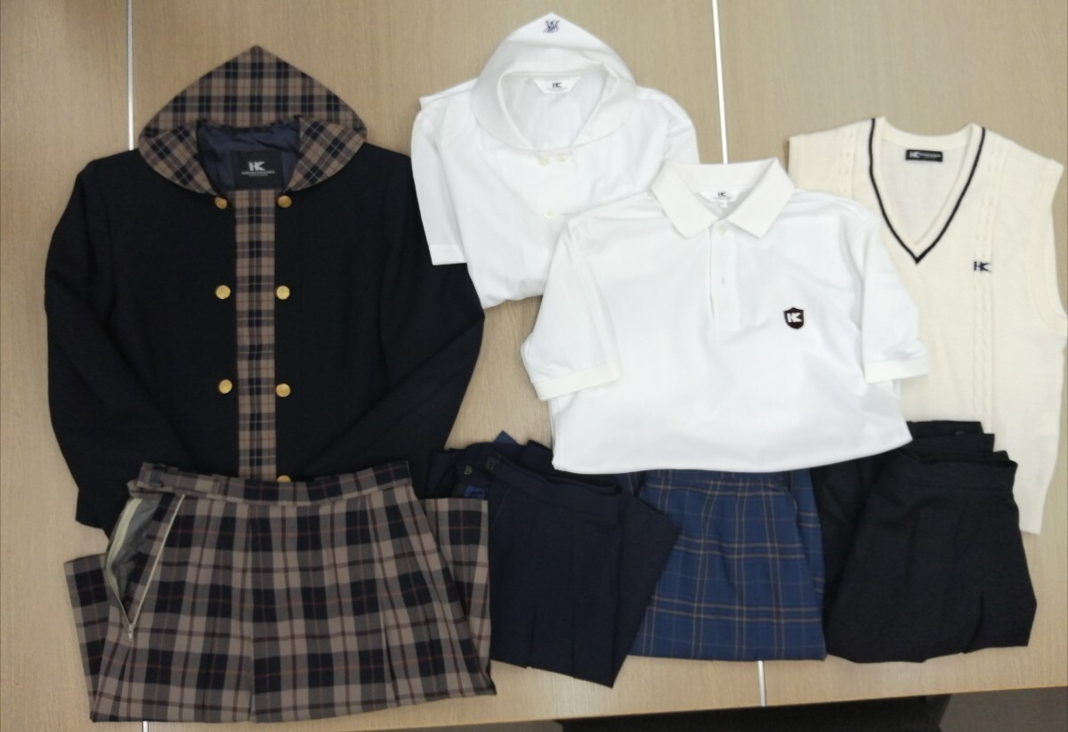 2024新商品 岡山県[明誠学院高校]女子制服 HIROKO KOSHINO 冬服セーラー服+ 学生服