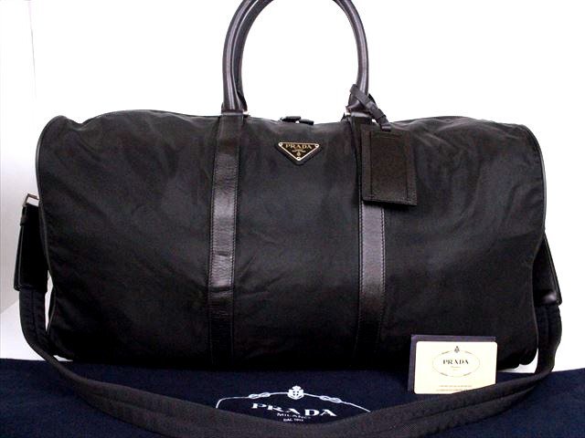 美品☆PRADA【プラダ】ナイロン ボストンバッグ 旅行かばん☆大 美品☆PRADA【プラダ】ナイロン ボストンバッグ 旅行かばん☆大