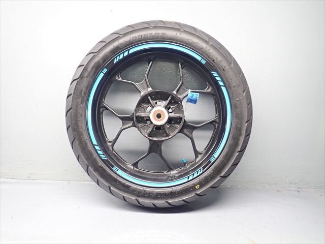 β250321-4 ヤマハ YZF-R25 YZF250 RG10J (H29年式) 始動(dòng)動(dòng)畫有 リアホイール 振れ無(wú) リム打ち無(wú) タイヤ付 8分山殘
