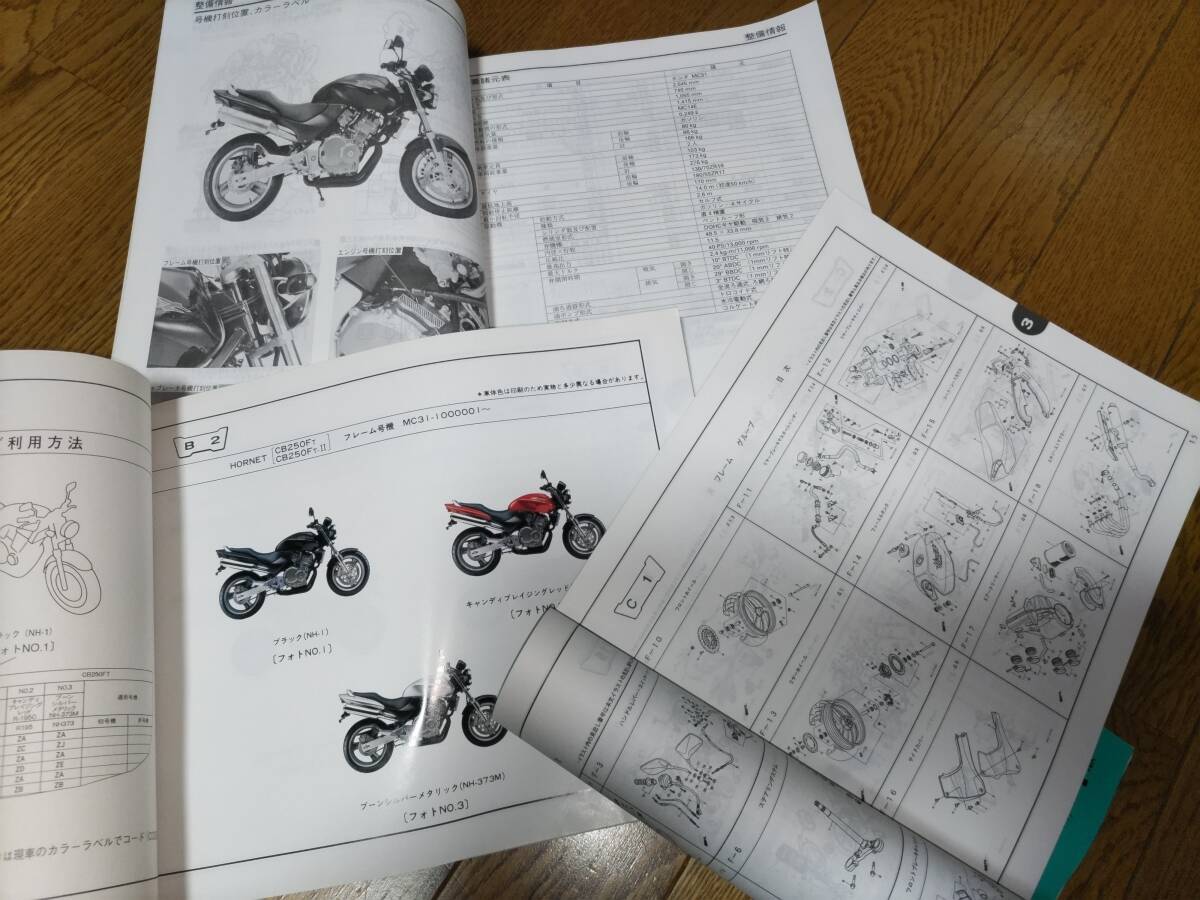 ホンダ HORNET ホーネット 250 サービスマニュアル&パーツ ホンダ HORNET ホーネット 250 サービスマニュアル&パーツ