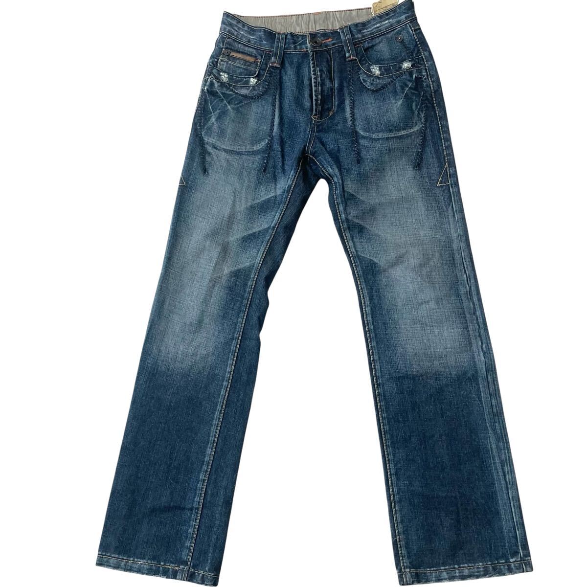 TOUGH JEANSMITH タフジーンズスミス ユーズド加工 W31 Y2K TOUGH JEANSMITH タフジーンズスミス ユーズド加工 W31 Y2K