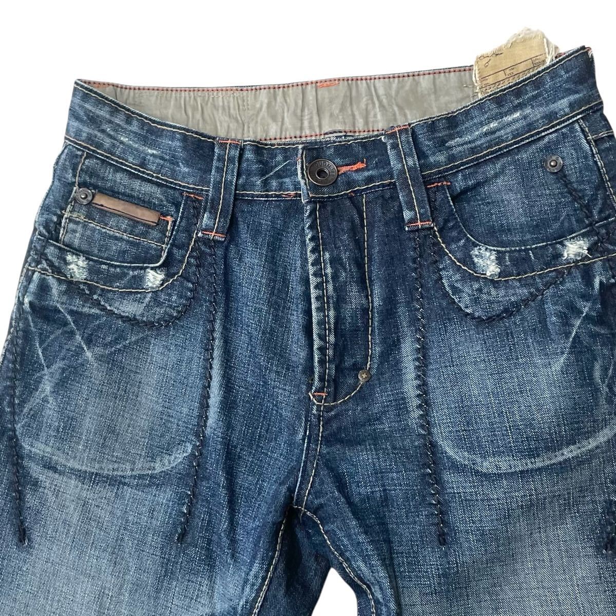 TOUGH JEANSMITH タフジーンズスミス ユーズド加工 W31 Y2K TOUGH JEANSMITH タフジーンズスミス ユーズド加工 W31 Y2K