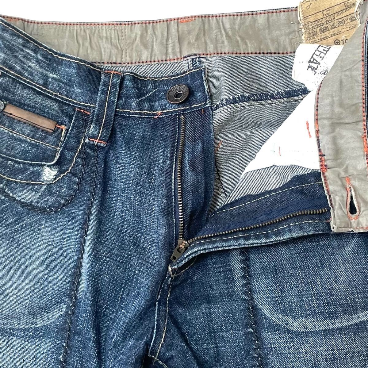 TOUGH JEANSMITH タフジーンズスミス ユーズド加工 W31 Y2K TOUGH JEANSMITH タフジーンズスミス ユーズド加工 W31 Y2K
