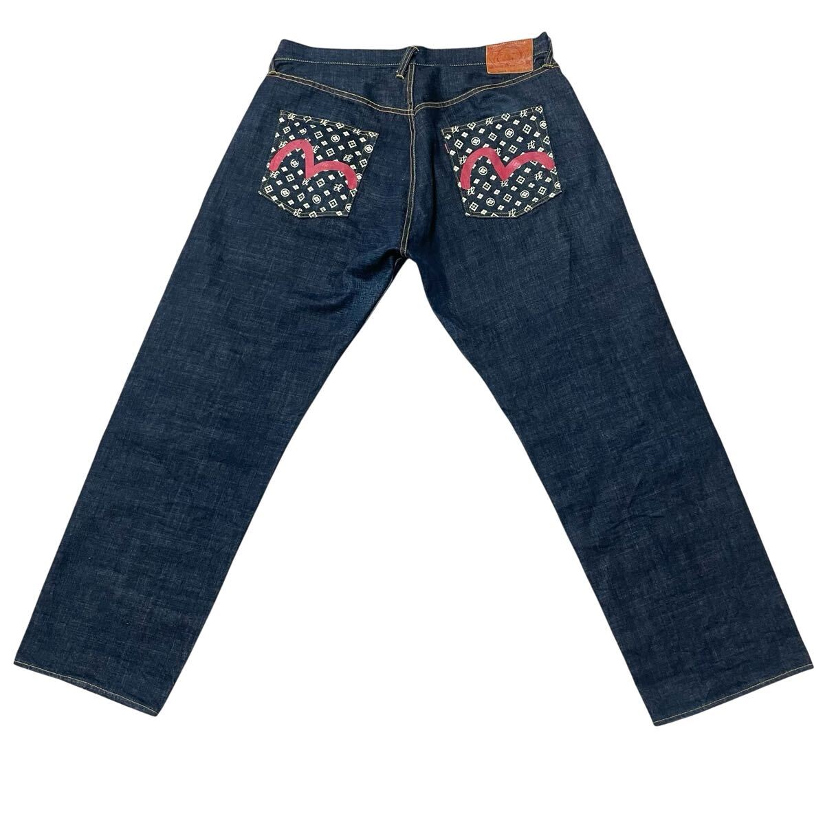 漢のオシャレ エヴィス EVISU W42 ストレート メンズ ジーパン 漢のオシャレ エヴィス EVISU W42 ストレート メンズ ジーパン