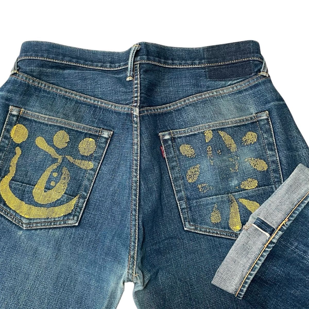 当季大流行 漢の遊びを楽しむ フェード EVISU エヴィス 仕上がってます 道楽 パンツ