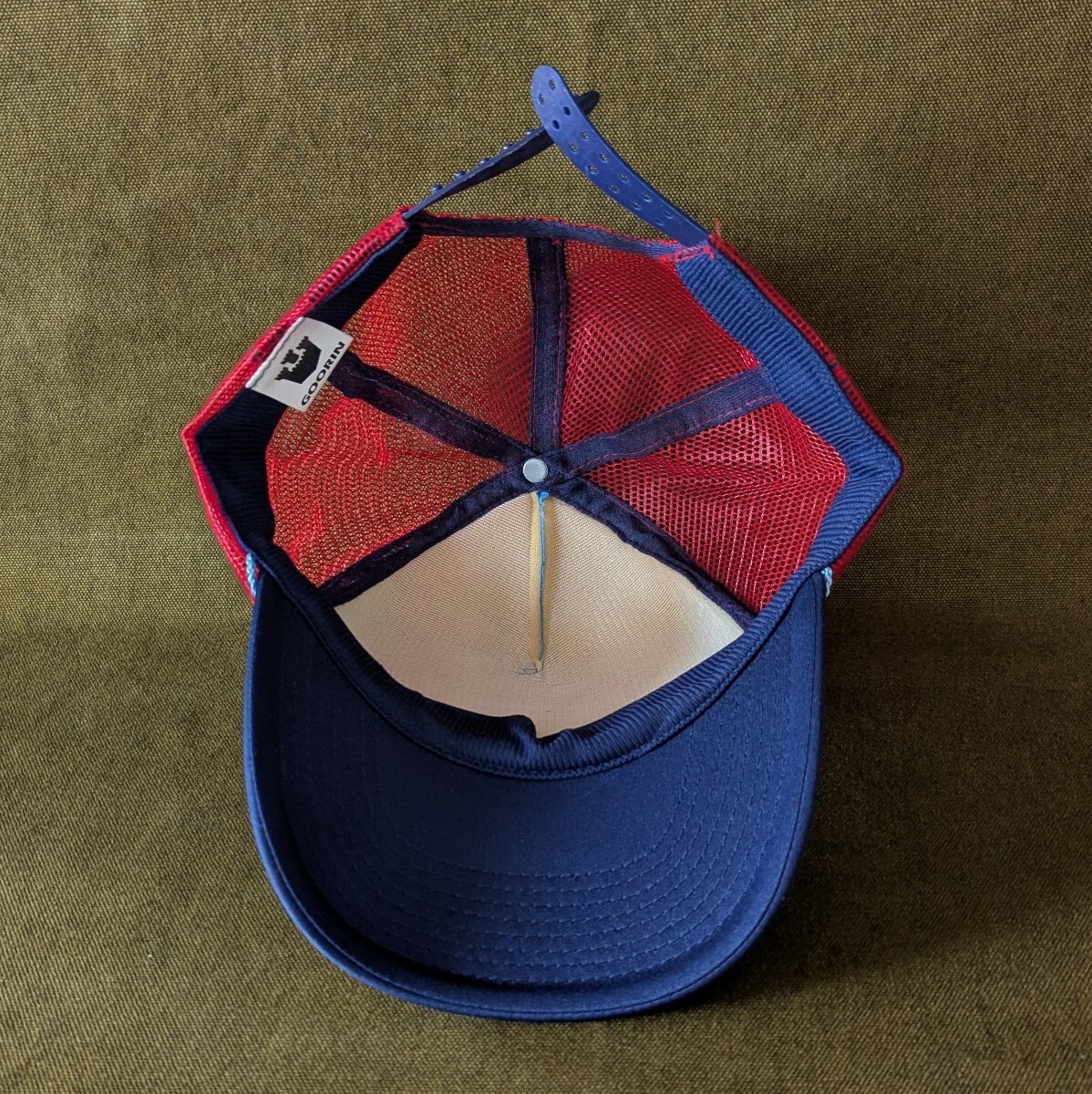 USS HONOLULU SSN 718 メッシュ キャップ 帽子 GOORIN グーリン アメリカ海軍 原子力潜水艦 水色×赤×紺×黄色 ONESIZE サイズ調節可能 _画像8