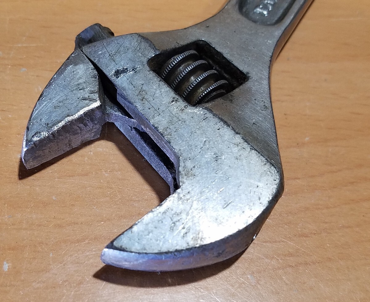 221-11 FUJITA 8 дюймовый разводной гаечный ключ б/у товар Showa Retro редкостный редкость