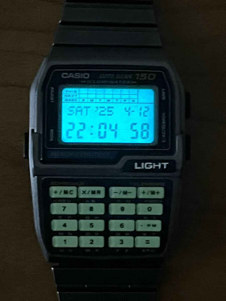 CASIO カシオ データバンクDBCー1500 希少色ガンメタ 電池交換済 CASIO カシオ データバンクDBCー1500 希少色ガンメタ 電池交換済
