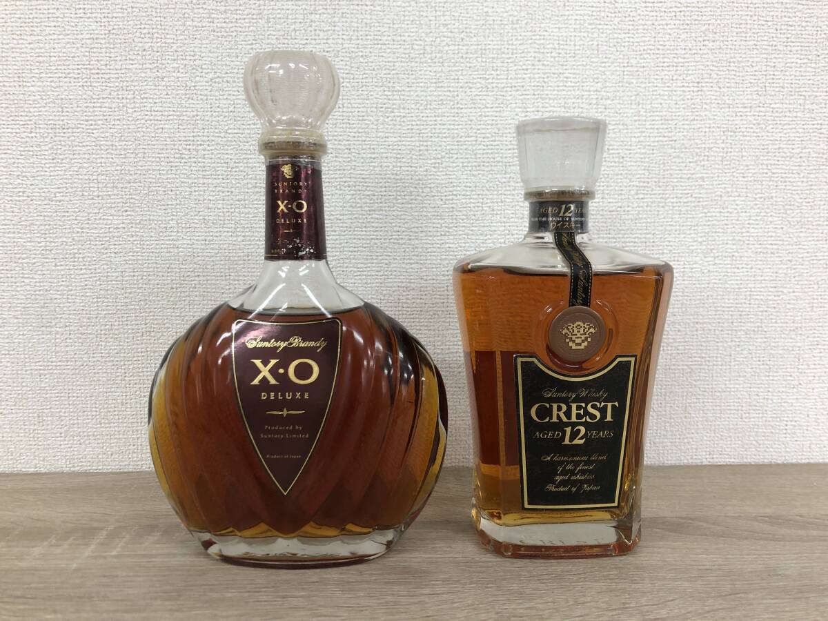 98◇ X・O DELUXE サントリー CREST 12年 ウイスキー ブランデー 98◇ X・O DELUXE サントリー CREST 12年 ウイスキー ブランデー