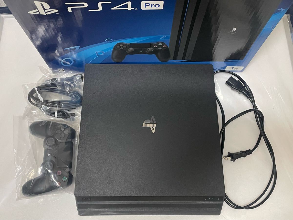 送料無料1円スタート PS4Pro 本体/箱/純正コントローラーセット 送料無料1円スタート PS4Pro 本体/箱/純正コントローラーセット