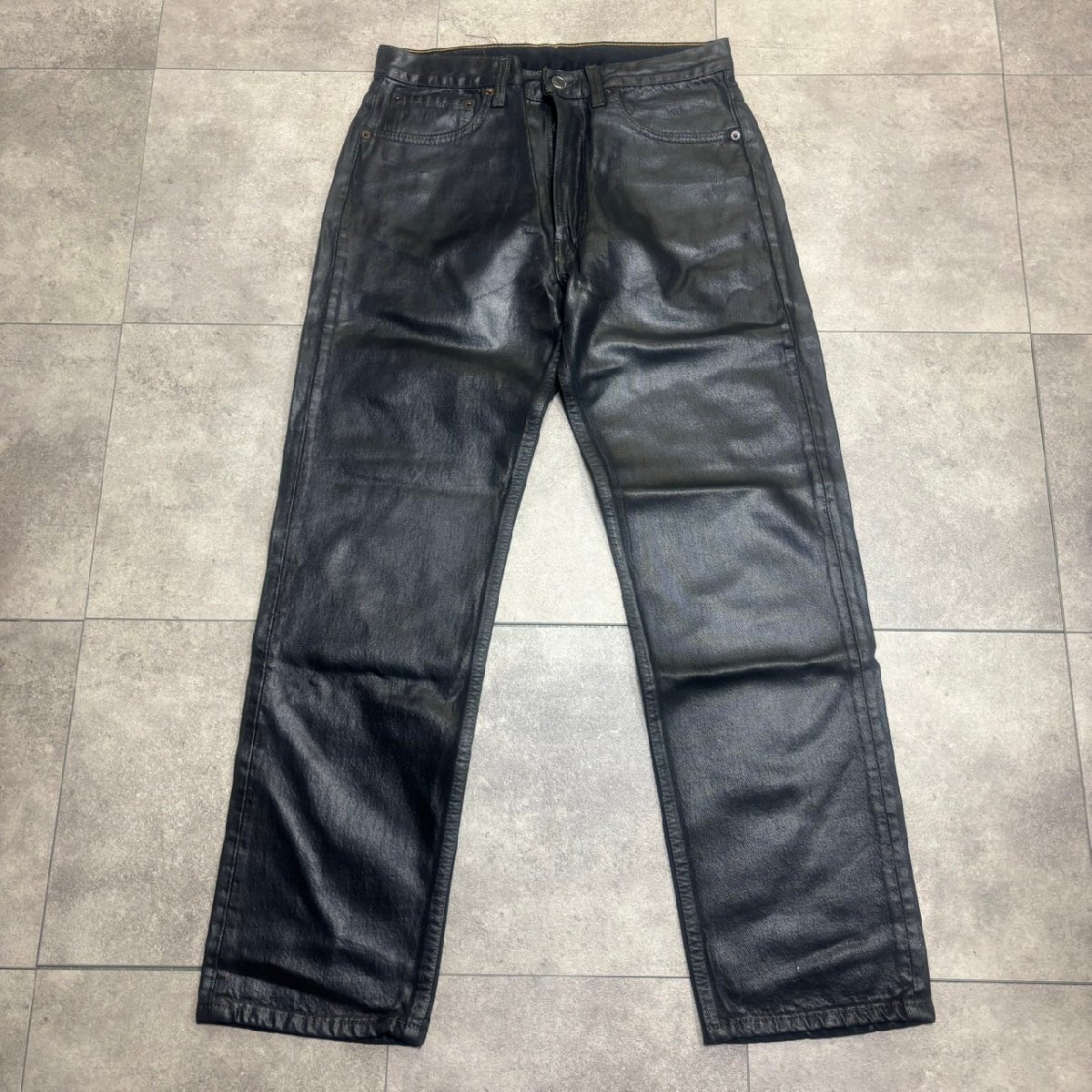 USA製 90年代 Levi's 501 ブラック ラバーコーティングパンツ USA製 90年代 Levi's 501 ブラック ラバーコーティングパンツ