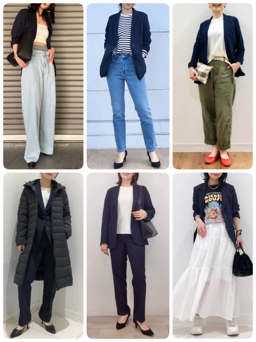 あ62】UNIQLO ユニクロ 感動ジャケット L ネイビー 2024年 あ62】UNIQLO ユニクロ 感動ジャケット L ネイビー 2024年