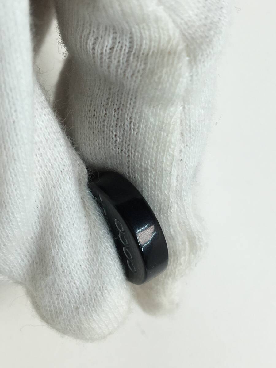 j7416 希少レア 美品 シャネル CHANEL 攜帯ストラップ チャーム プラスチック 黒×白 07P[パケ無料]