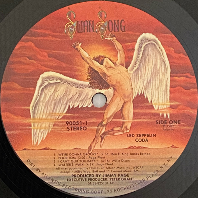 ★L(fēng)ED ZEPPELIN「CODA」US盤LP(1982年)90051-1 美盤★