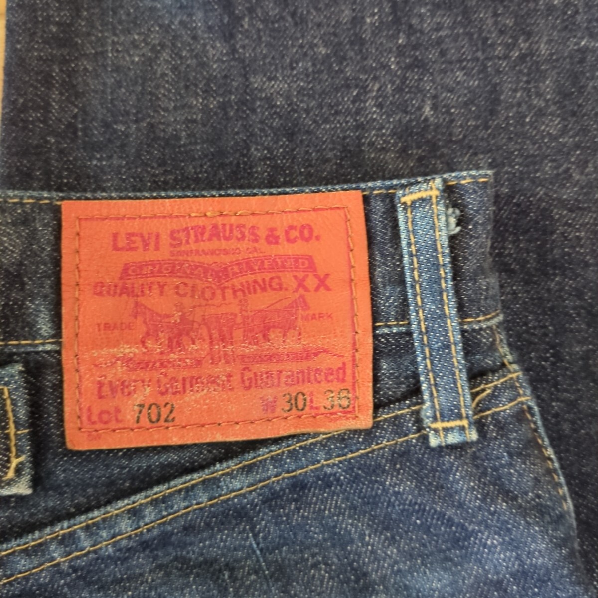 極美品 色落ち無し Levi's メンズ W30 L36 リーバイス702XX 極美品 色落ち無し Levi's メンズ W30 L36 リーバイス702XX