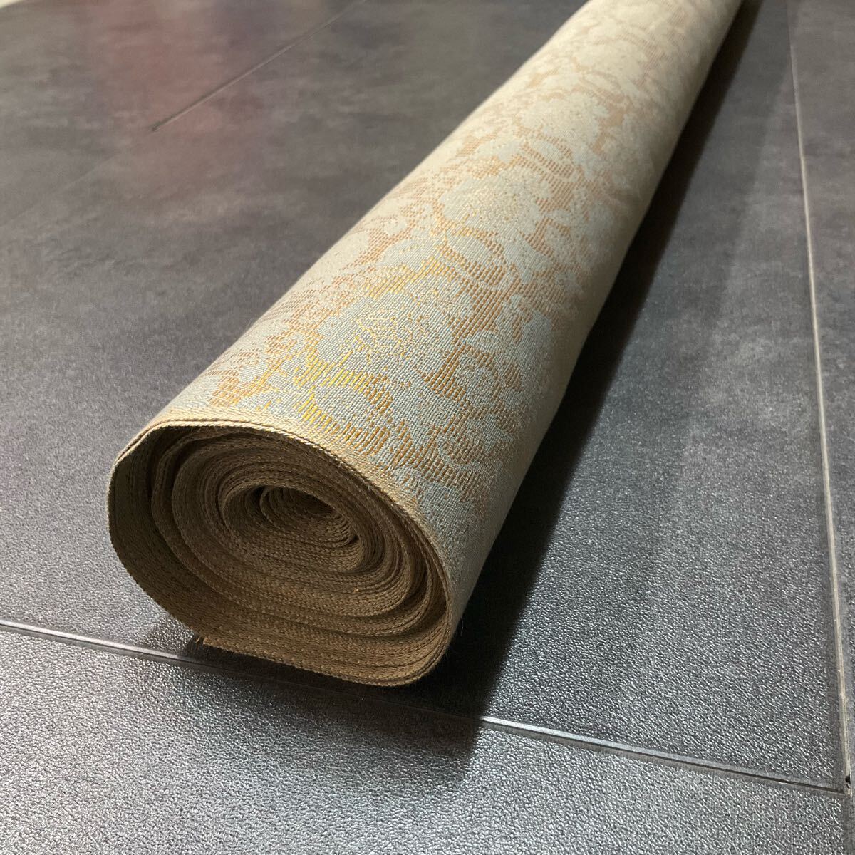 四四◇極上西陣織金襴緞子向橘裂金糸◇反物71.5×9m25cm◇法衣 四四◇極上西陣織金襴緞子向橘裂金糸◇反物71.5×9m25cm◇法衣