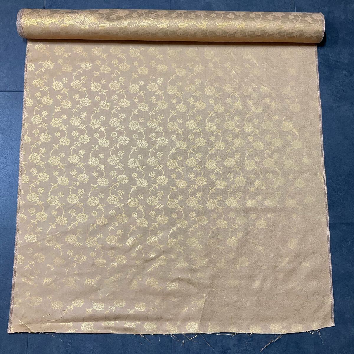 四八◇極上西陣織金襴緞子向橘裂金糸◇反物◇73×9m45cm◇法衣 四八◇極上西陣織金襴緞子向橘裂金糸◇反物◇73×9m45cm◇法衣