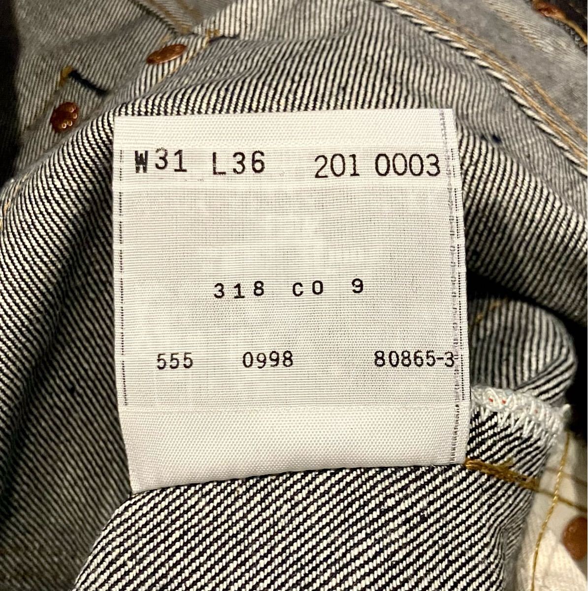 新品 98年製 リジット 米国製 バレンシア製 555刻印 LIMITED 新品 98年製 リジット 米国製 バレンシア製 555刻印 LIMITED