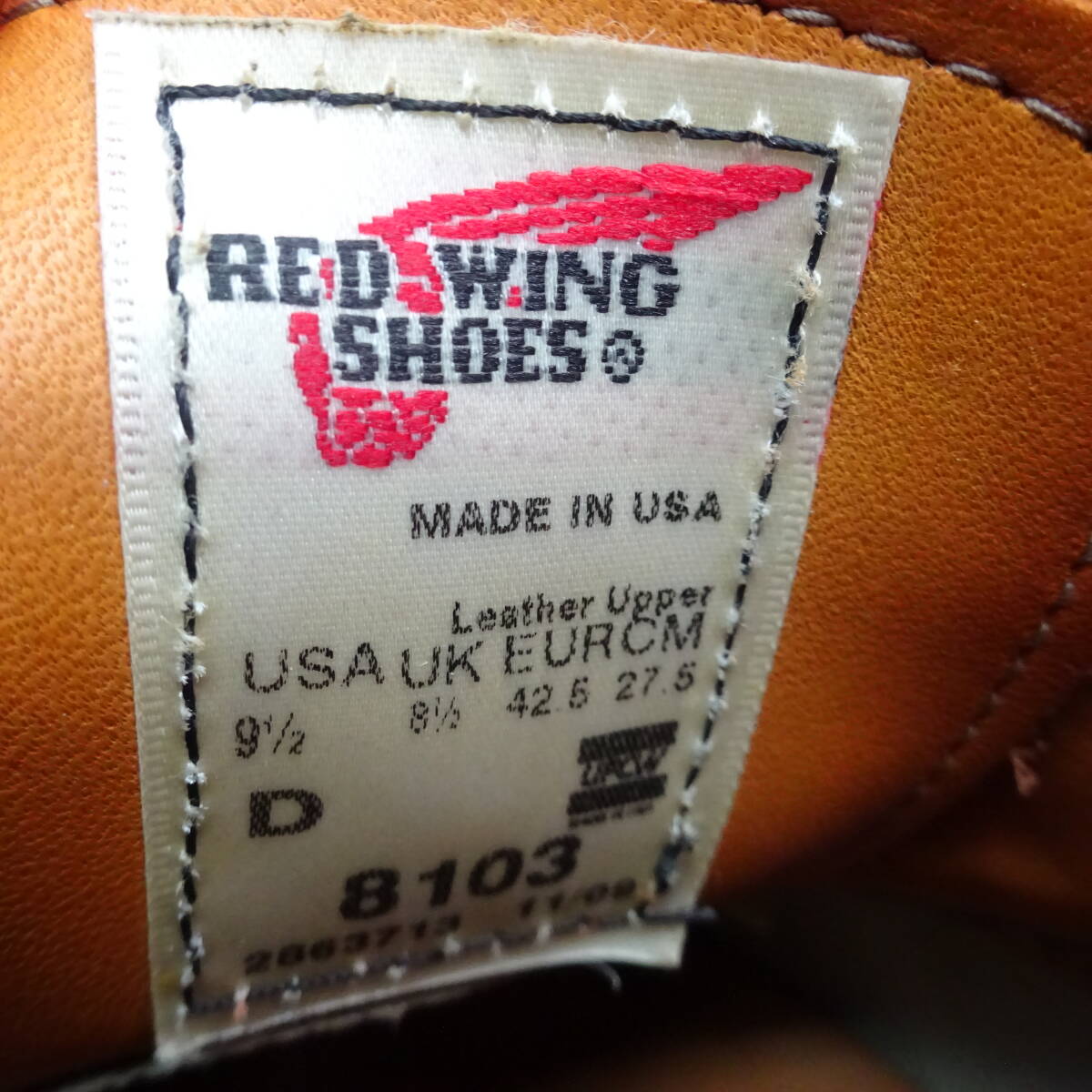 ◇RED WING | レッドウィング 8103 サイズ27.5cm クラシック ◇RED WING | レッドウィング 8103 サイズ27.5cm クラシック
