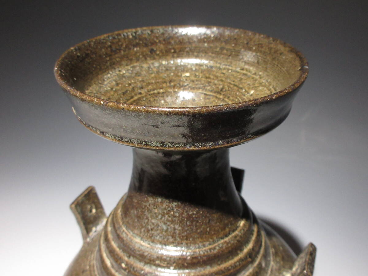 新羅 四耳土器 祭器 朝鮮美術 検) 李朝 白磁 青高麗磁 高麗茶碗 新羅 四耳土器 祭器 朝鮮美術 検) 李朝 白磁 青高麗磁 高麗茶碗