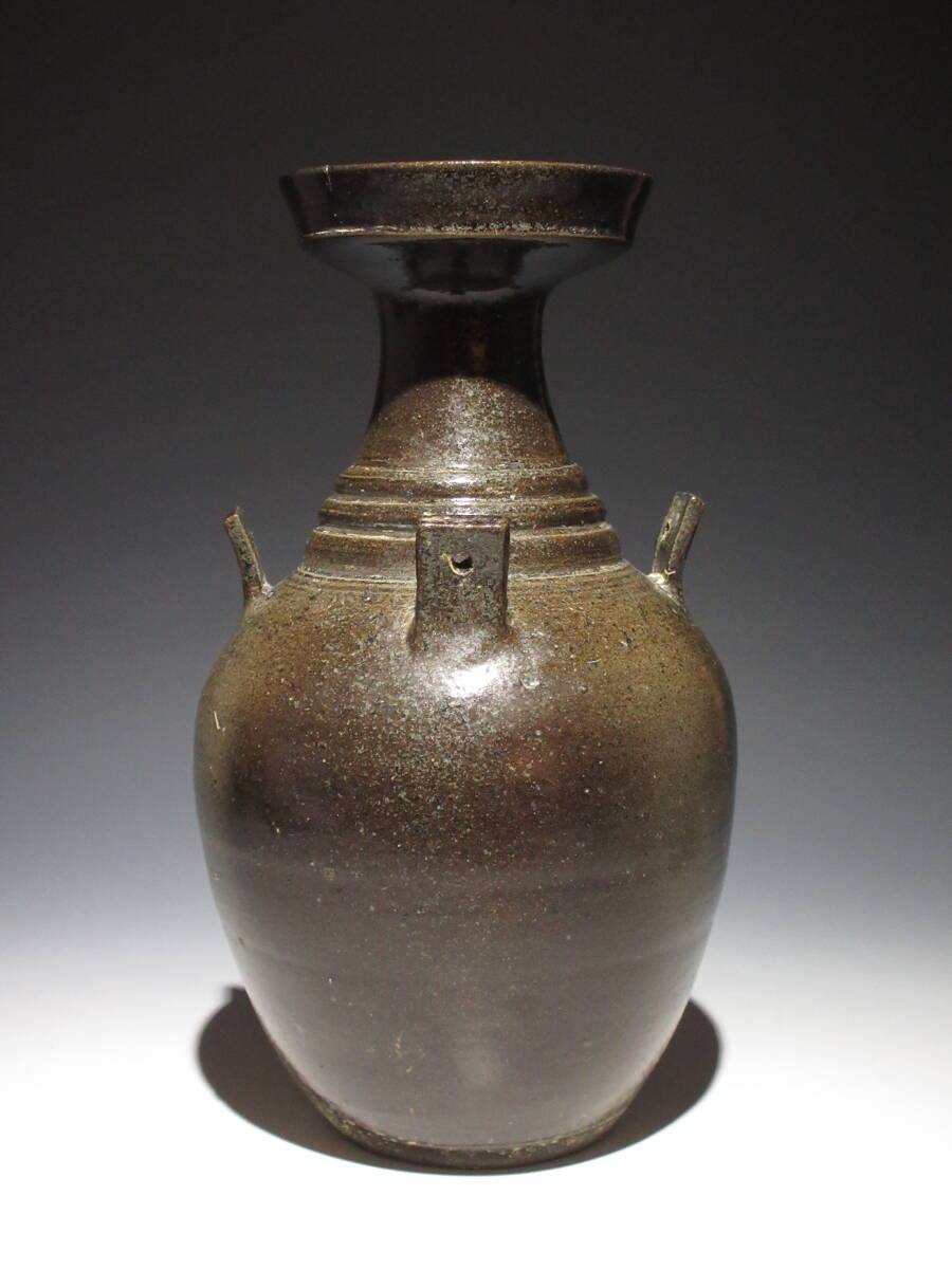 新羅 四耳土器 祭器 朝鮮美術 検) 李朝 白磁 青高麗磁 高麗茶碗 新羅 四耳土器 祭器 朝鮮美術 検) 李朝 白磁 青高麗磁 高麗茶碗