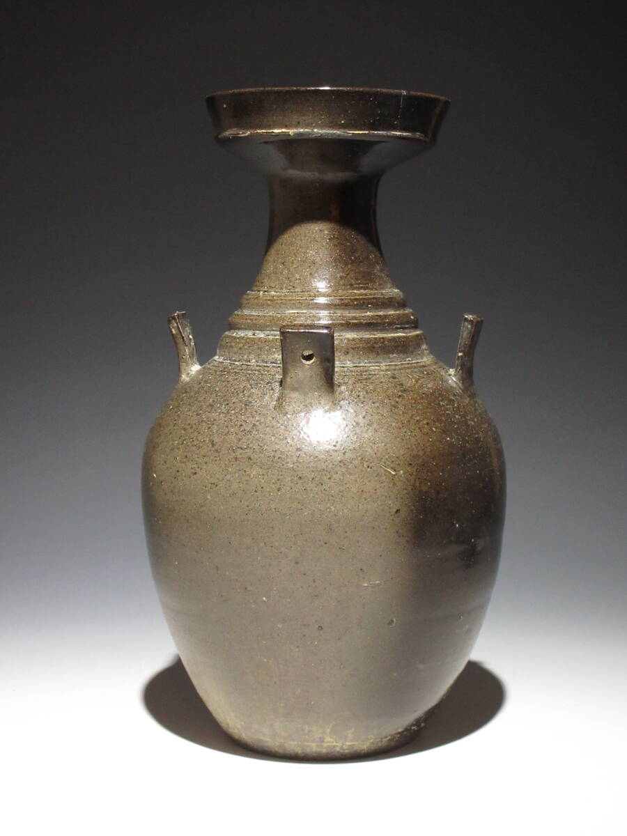 新羅 四耳土器 祭器 朝鮮美術 検) 李朝 白磁 青高麗磁 高麗茶碗 新羅 四耳土器 祭器 朝鮮美術 検) 李朝 白磁 青高麗磁 高麗茶碗