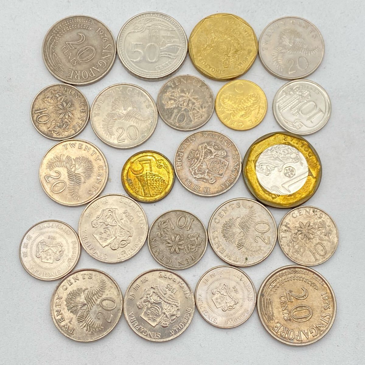 &【売り切り】シンガポール硬貨22枚セット セント ドル 鳳凰 &【売り切り】シンガポール硬貨22枚セット セント ドル 鳳凰