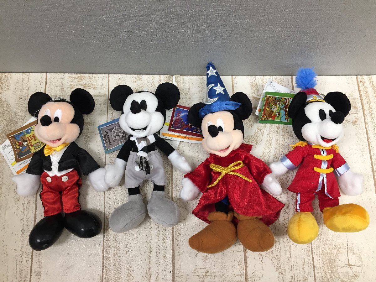 ◇ディズニー TDR ミッキーマウス ぬいぐるみバッジ 4点 タグ付 ◇ディズニー TDR ミッキーマウス ぬいぐるみバッジ 4点 タグ付