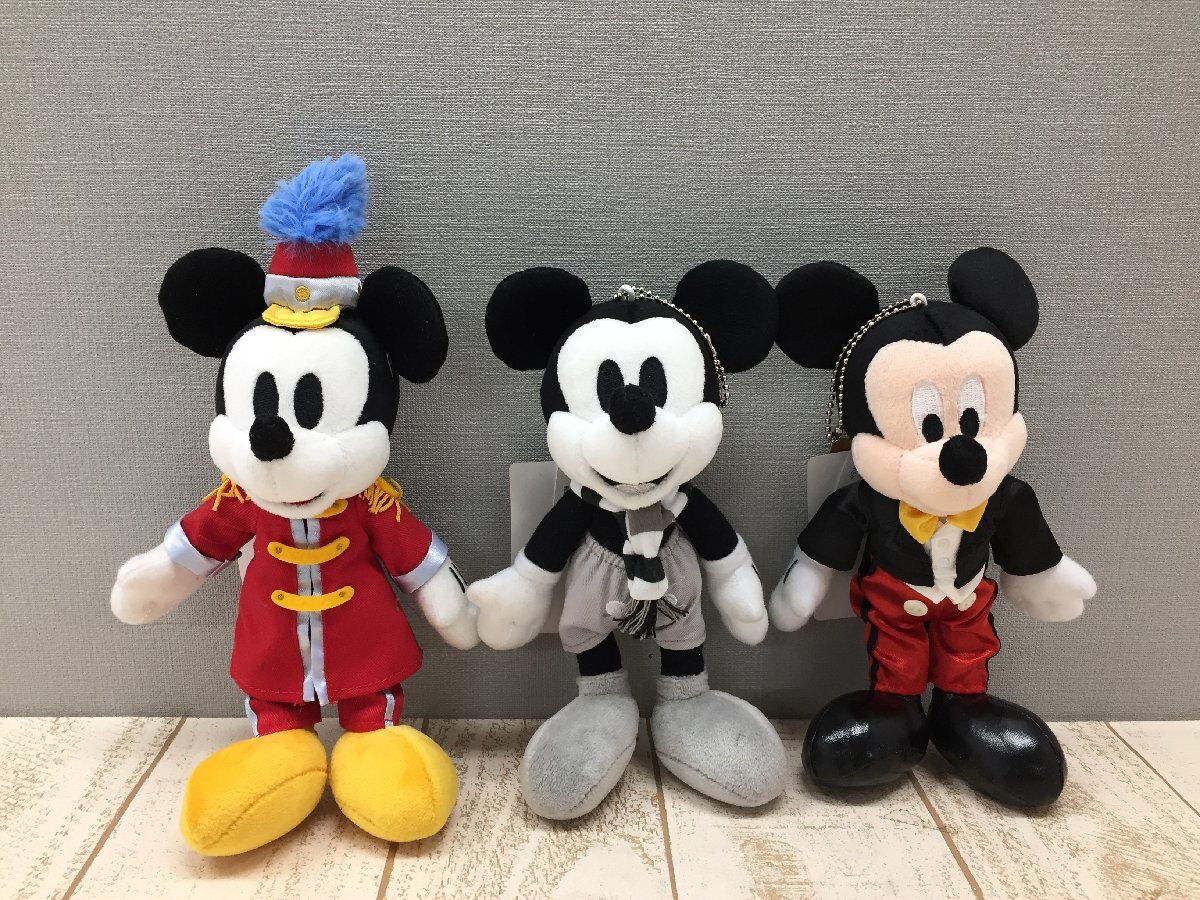 ◇ディズニー TDR ミッキーマウス ぬいぐるみバッジ 3点 タグ付 ◇ディズニー TDR ミッキーマウス ぬいぐるみバッジ 3点 タグ付