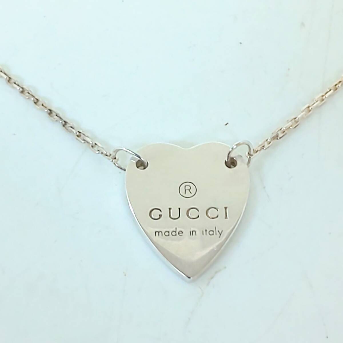 ◎グッチ◎GUCCI ハートプレートネックレス AG925 シルバー925 ◎グッチ◎GUCCI ハートプレートネックレス AG925 シルバー925
