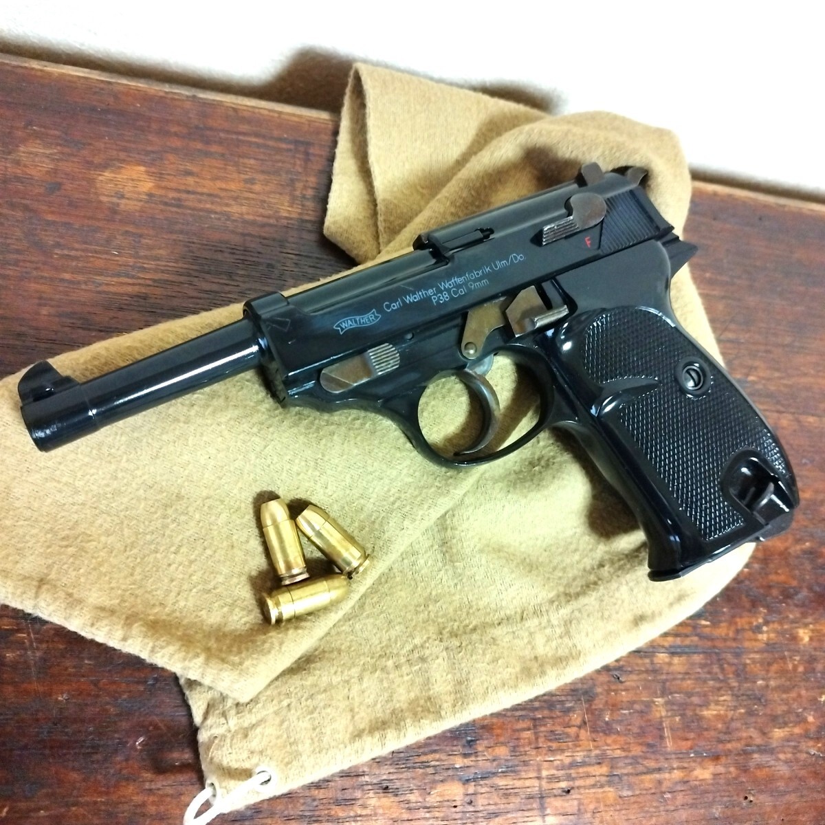 マルシン ワルサー P38 モデルガン カートリッジ 3個付 トイガン ☆ ルパン三世 超貴重 未発火 ワルサーp38 ビンテージ モデル
