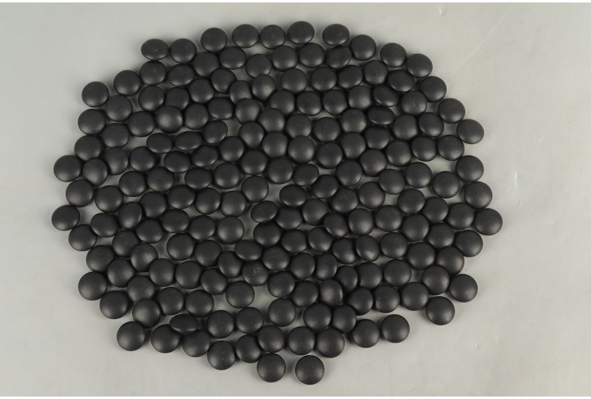 URA]天然本蛤・那智黒石38号碁石/10-4-150 (検索)骨董/スワブデ/囲碁