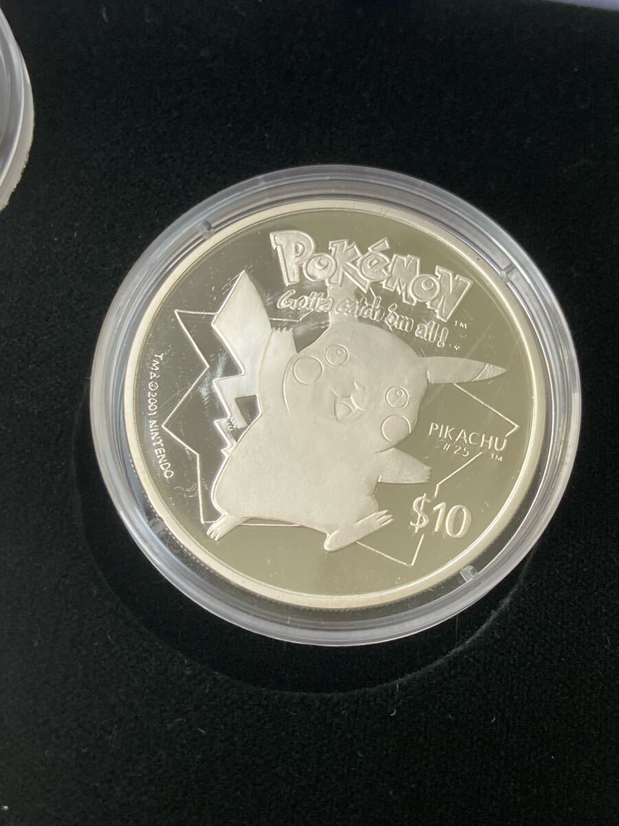 ニウエ 2001年 ポケモン ポケットモンスター 10ドル銀貨セット ニウエ 2001年 ポケモン ポケットモンスター 10ドル銀貨セット