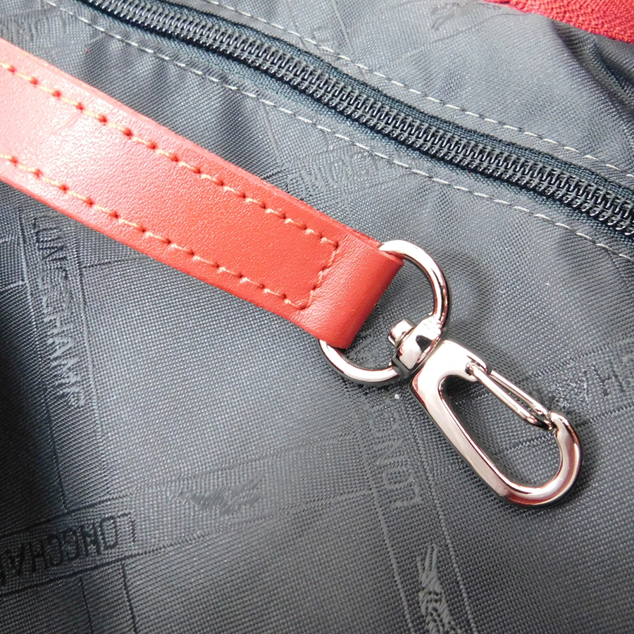 1円 □ 極美品 ロンシャン ショルダーバッグ レッド系 レザー 1円 □ 極美品 ロンシャン ショルダーバッグ レッド系 レザー