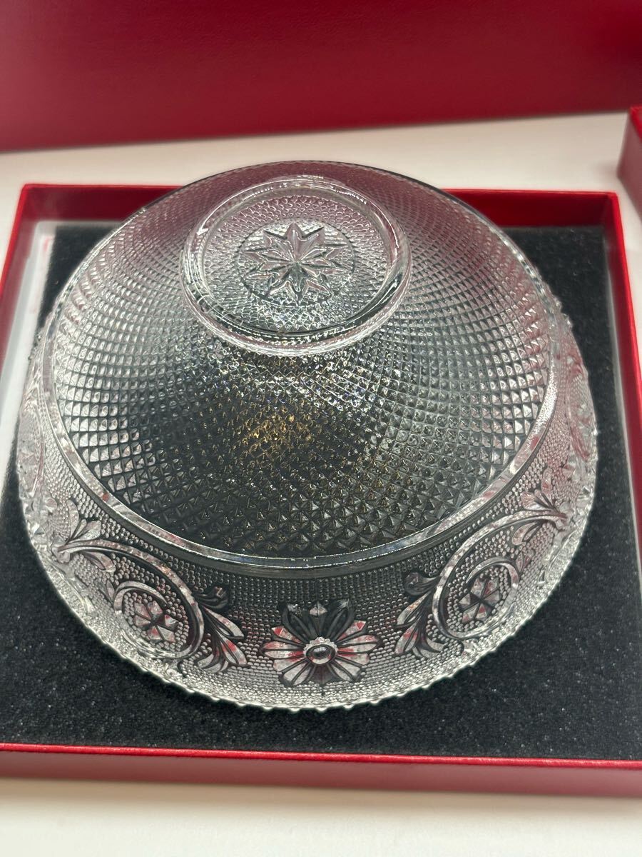 Baccarat バカラ ガラスプレート 皿 12cm・12cm アラベスク Baccarat バカラ ガラスプレート 皿 12cm・12cm アラベスク