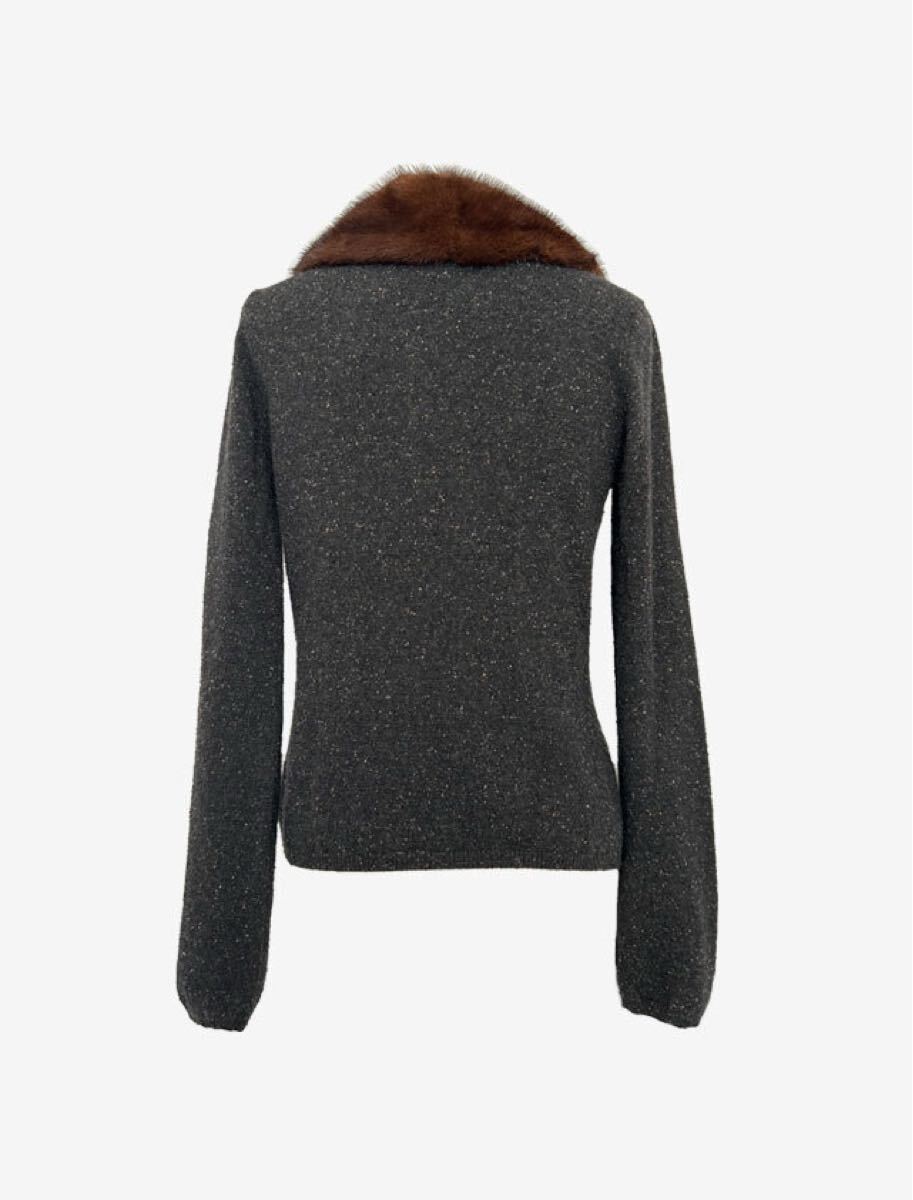 未使用 定価33 6万 ESCADA エスカーダ ミンクファー付 カシミヤ 未使用 定価33 6万 ESCADA エスカーダ ミンクファー付 カシミヤ
