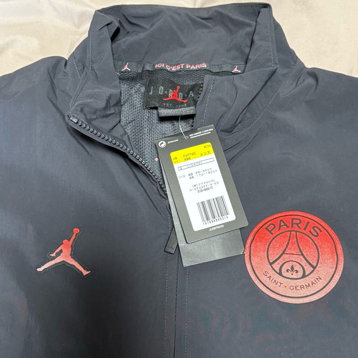 【新品定価即決！送料込】PSG × Jordan★パリサンジェルマン × ジョーダン★アンセムジャケット ★Paris Saint Germain★Air Jordan