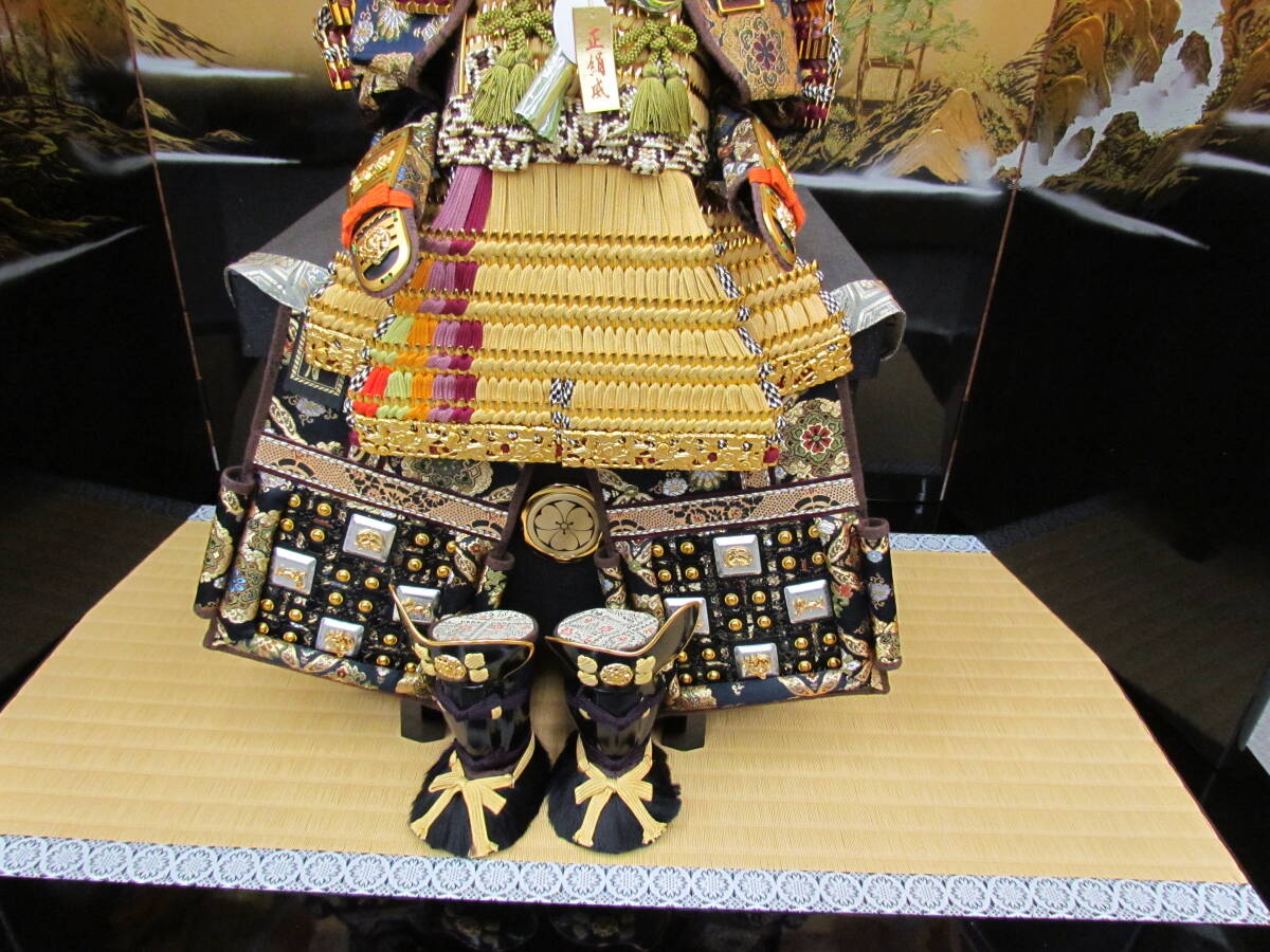 SS④5月人形&屏風&畳台&本革セット 東京久月 兜 鎧 端午の SS④5月人形&屏風&畳台&本革セット 東京久月 兜 鎧 端午の