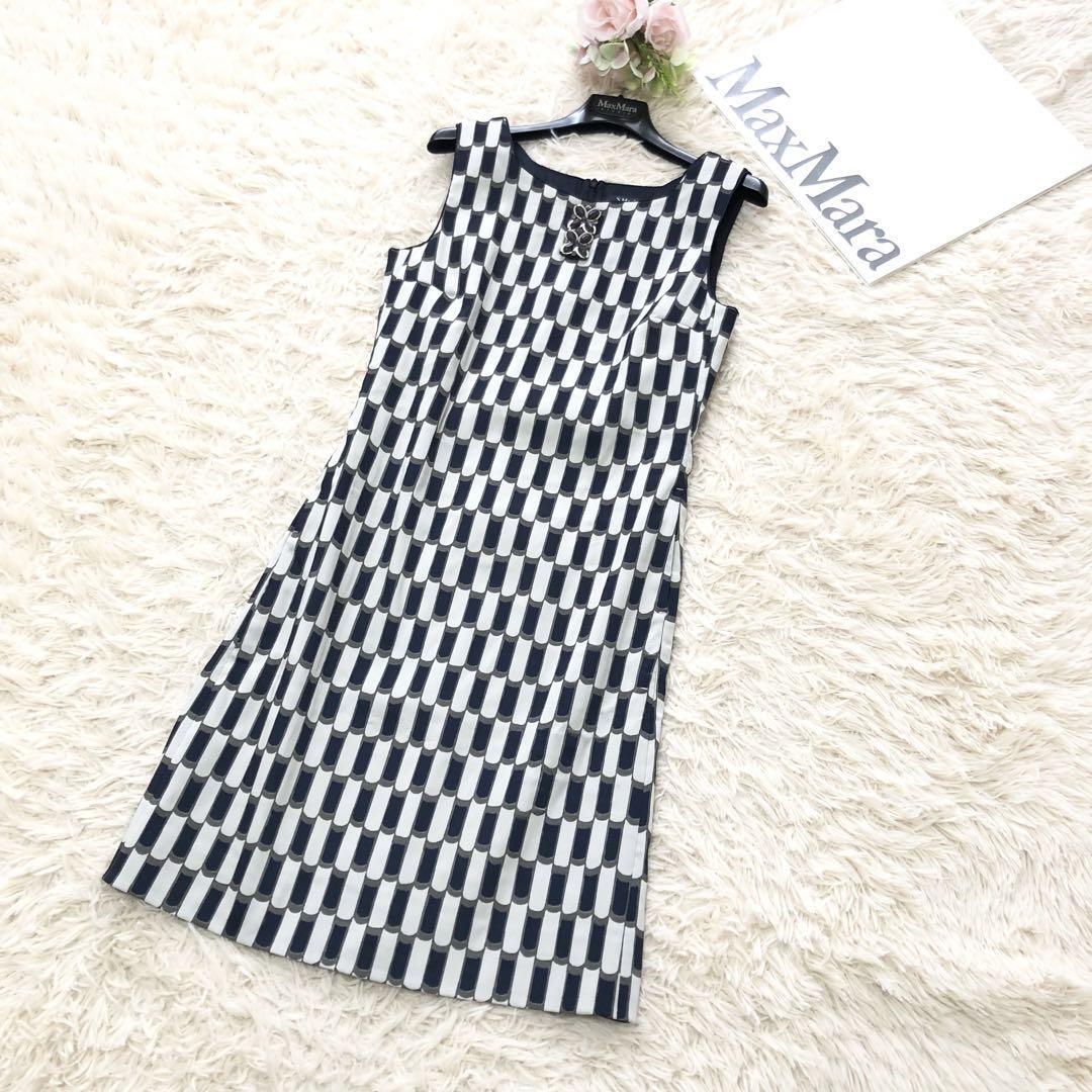美品'S Max Mara エスマックスマーラ フロントビジュー総柄 美品'S Max Mara エスマックスマーラ フロントビジュー総柄