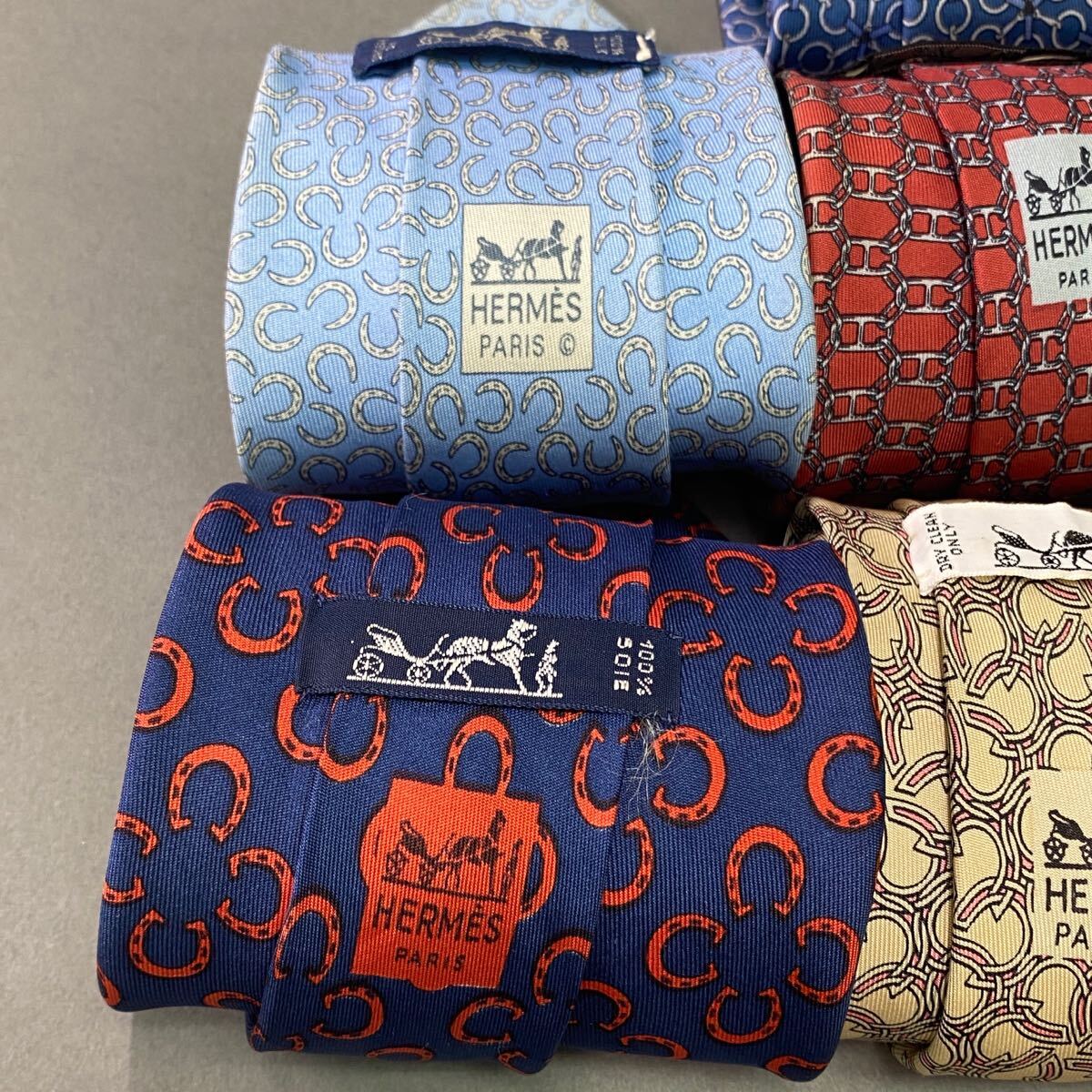 d2-9 HERMES エルメス 7本セット ネクタイ ブランドネクタイ d2-9 HERMES エルメス 7本セット ネクタイ ブランドネクタイ