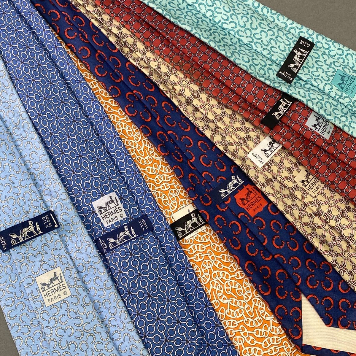 d2-9 HERMES エルメス 7本セット ネクタイ ブランドネクタイ d2-9 HERMES エルメス 7本セット ネクタイ ブランドネクタイ