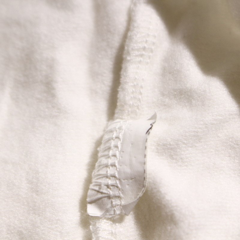 美品 ZARA ザラ 春 夏 ほんのり透け 異素材切替 パフスリーブカットソー S ホワイト 白 長袖 カットソー トップス Tシャツ ギャザー 無地_画像3